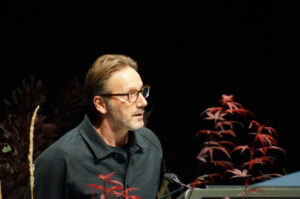 Presenter Luciano Giubbilei (Image: John Fitzsimmons)